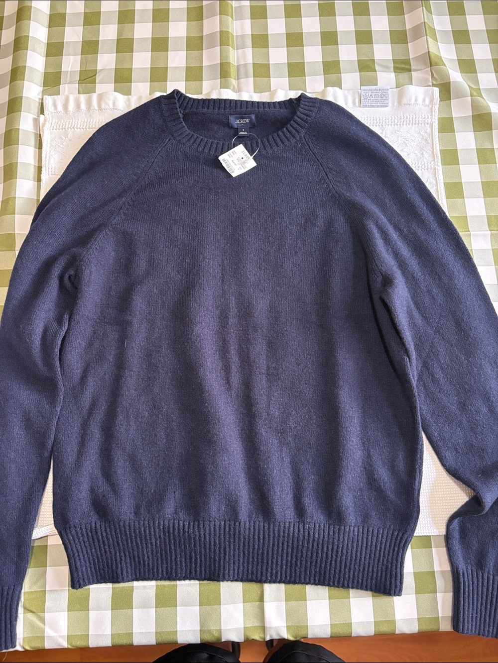 NWT MENS LAMBS WOOL BLEND CREW NECK SWEATER